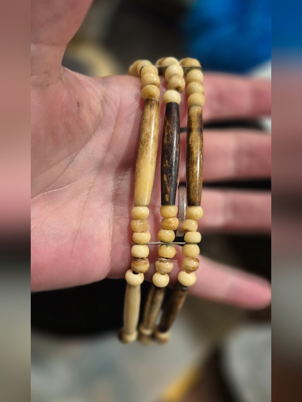 Bone Native American Chocker Necklace
